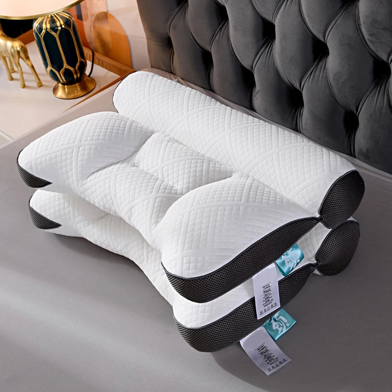 Pluma Relax - Almohada de Plumas de Ganso con Soporte Cervical